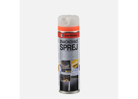 Den Braven - Značkovací sprej, aerosólový sprej, 500 ml, oranžová - reflexná
